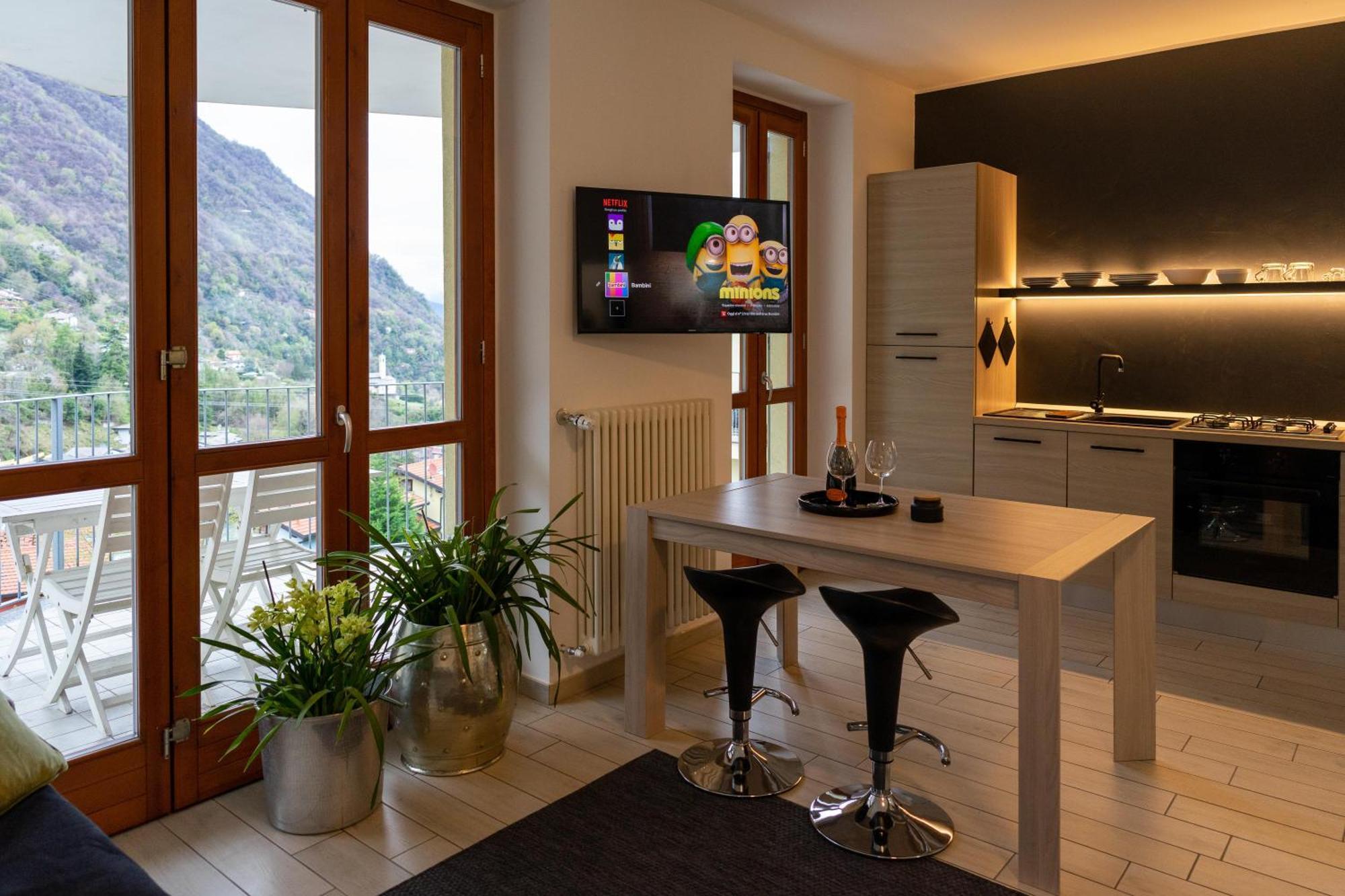 Vista Dolce Isola _ Lakeview Pool, Terrace & Garden Apartment Argegno Eksteriør billede